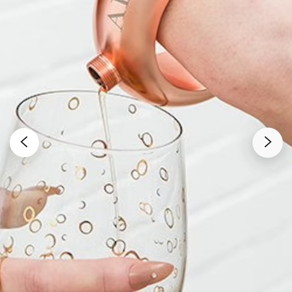 New Hillside kit black round bangle bracelet flask with rhinestone top - Picture 7 of 7